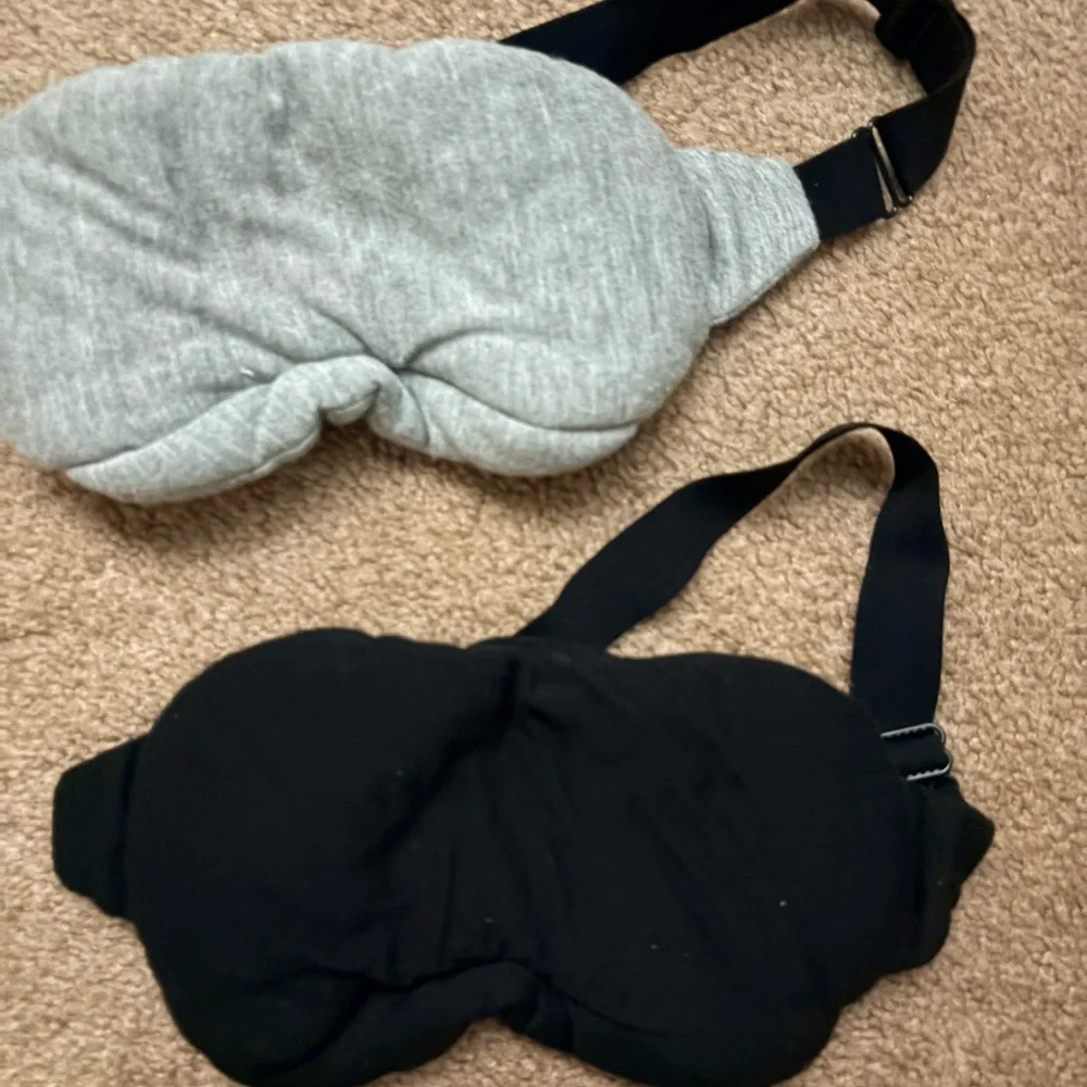 Gray and Black Sleep Masks Set of two